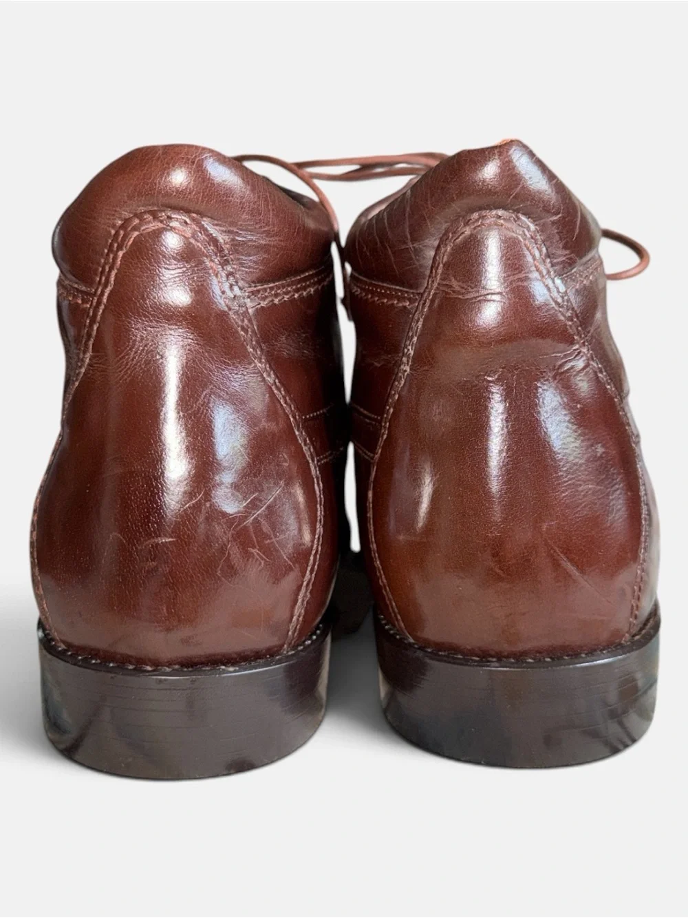 Vintage Giorgio Brutini Men’s Brown Leather Ankle Dress Boots Size 13 Academia
